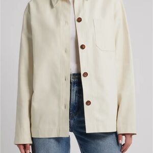 rag & bone Cream Button-Front Utility Jacket
